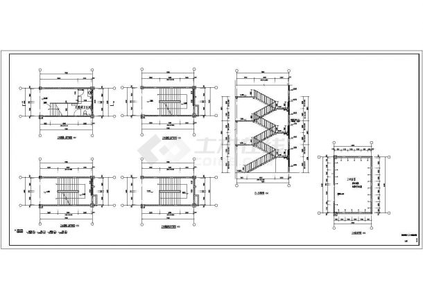 5708.82平米四层框架综合楼投标设计-图一