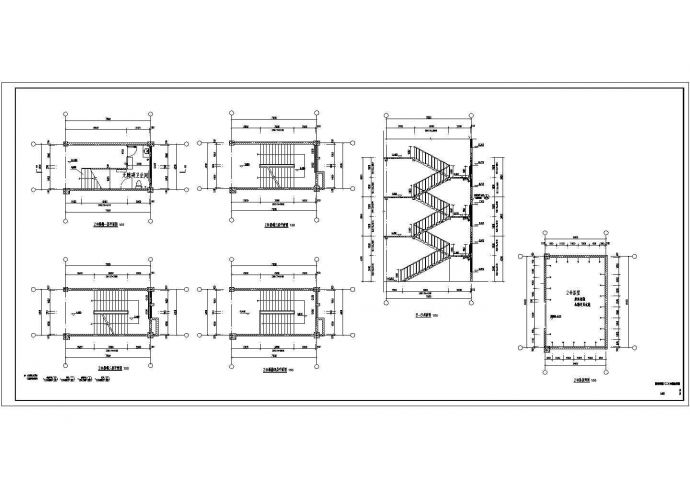 5708.82平米四层框架综合楼投标设计_图1