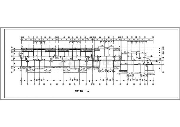 沈阳某小区5600pinging6+1层框混结构住宅楼建筑设计CAD图纸-图二