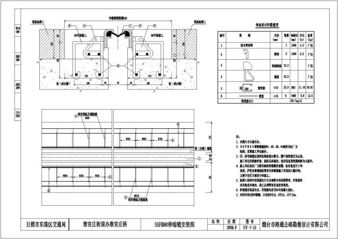 某标准型秦官庄桥结构设计施工详细方案CAD图纸_图1