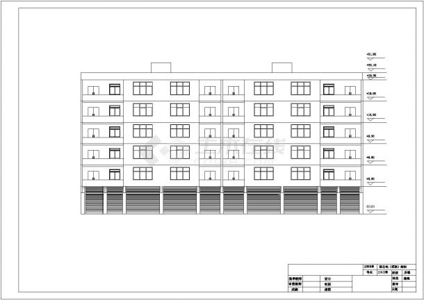 某框架结构六层住宅楼毕业设计cad全套建筑施工图（含设计说明，含结构设计，含计算书）-图一