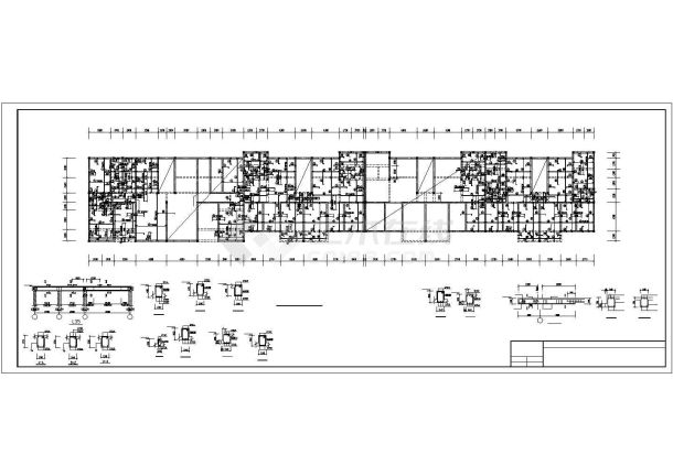 某地多层住宅建筑结构设计cad图纸-图一