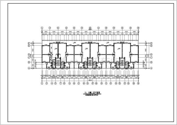 8000平米6+1层框混结构住宅楼建筑设计CAD图纸（底层商用）-图一