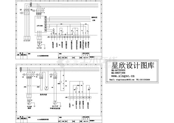 某标准型变频器设备内部电气系统原理设计CAD图纸-图一