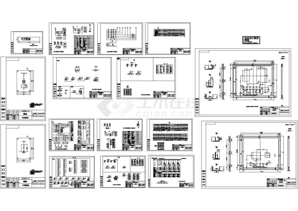 某标准型变电站10KV开关柜电气系统原理设计CAD图纸-图一