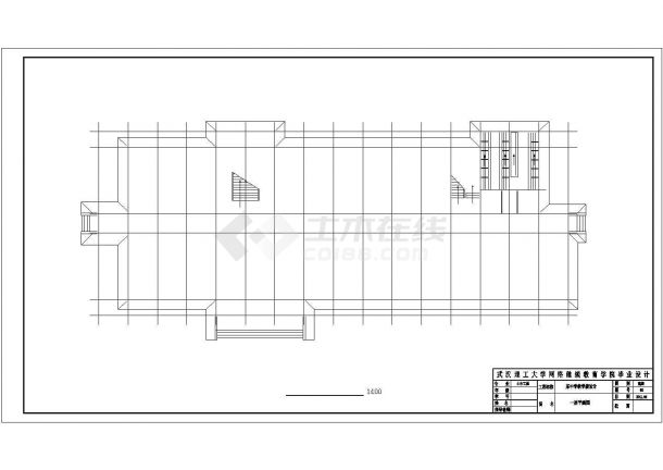 4371.84平米四层框架结构中学教学楼毕业设计（计算书、建筑、结构图）-图一