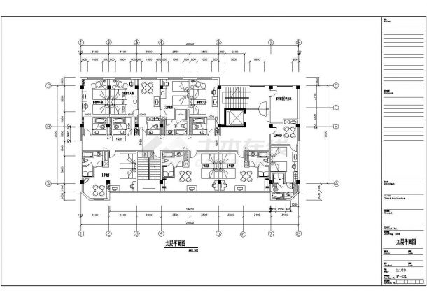 某星级大酒店现代风格室内装修设计cad全套施工图（含水电设计）-图一