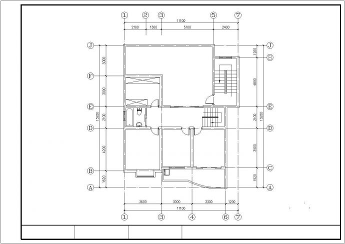 成都某高层住宅楼220平米复式户型设计CAD图纸（7室3厅3卫）_图1