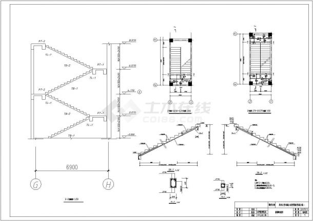 某学校四层框架结构教学楼建筑工程量计算实例（含CAD图纸）-图一