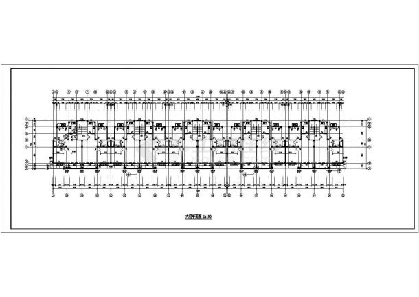 泉州市某喜庆4400平米6层框混结构住宅楼建筑设计CAD图纸-图二