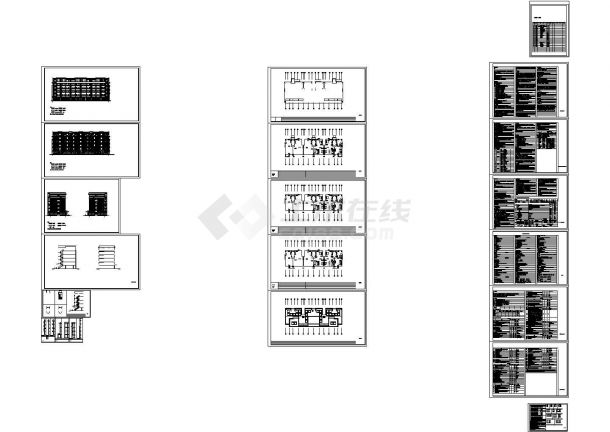 5层多层住宅建筑设计施工图-图二