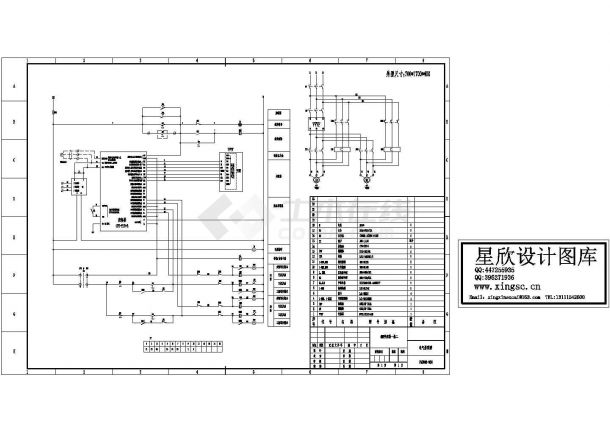 某标准型变频设备一拖二控制电气系统原理设计CAD图纸-图一