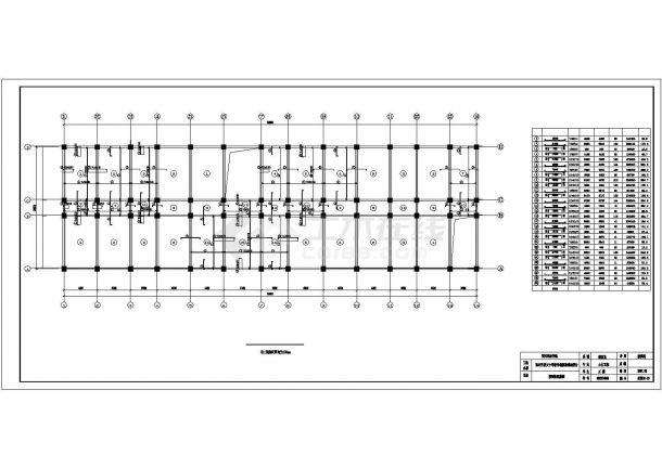5524平米六层带架空层中学教学楼（计算书、实习报告、建筑、结构图）-图一