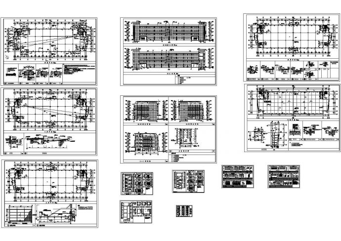 4层中标厂建筑设计cad施工图_图1