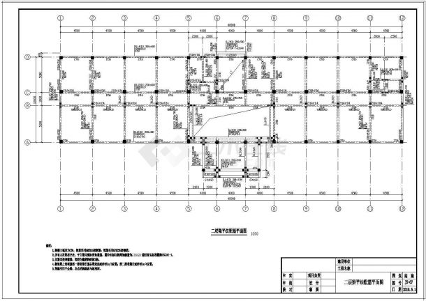 土木工程毕业设计_[学士]框架结构办公室楼结构cad施工毕业设计-图二
