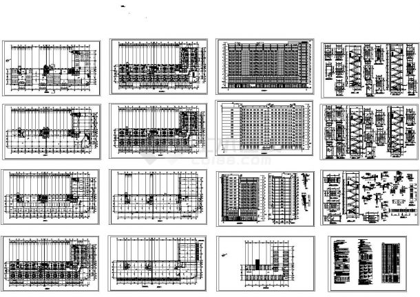 2.95万平米13层框架结构综合楼建筑设计CAD施工图-图一