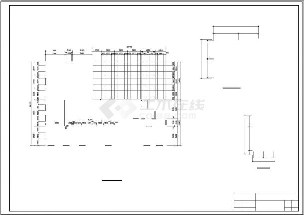 土木工程毕业设计_办公楼设计_[学士]某6层框架办公楼毕业设计(含计算书、预算书、建筑结构cad设计图)-图一