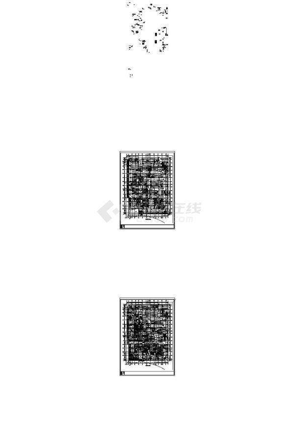 上海某商务办公楼给排水施工图-图二