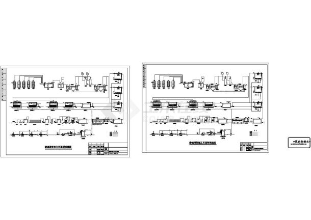 [广东]垃圾填埋场废水处理工艺图Cad设计图-图二