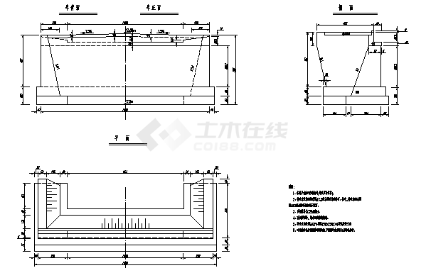 3X10米连续板桥桥梁工程施工cad图，共二十三张-图二