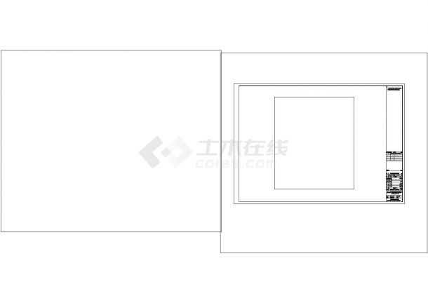 上海某办公大楼暖通设计施工图CAD-图一