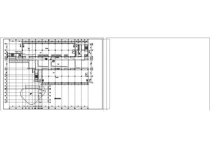多层大学图书馆建筑方案CAD图纸_图1