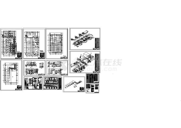 某冷库氨压缩机房图cad施工图设计-图一