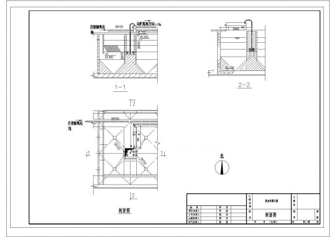 厂房设计_某厂房污水处理工程图cad图纸_图1