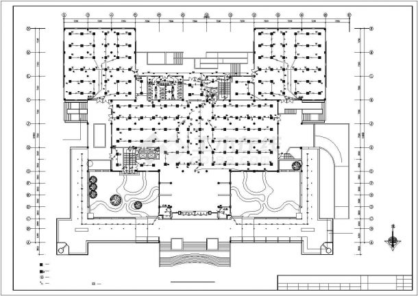 某11275平方米五层图书馆电气施工全套CAD图纸-图二