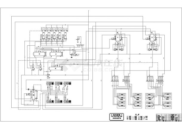 氨冷库原理图 cad施工图设计-图一