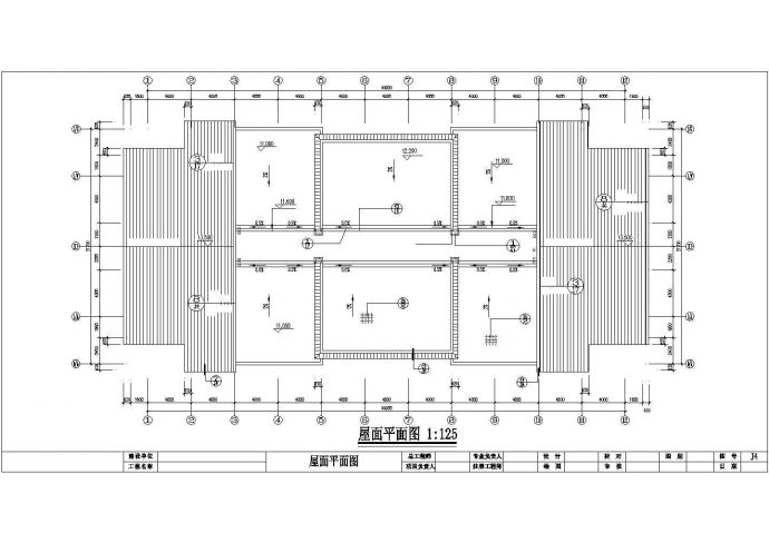 1900平米左右3层框混结构公寓住宅楼建筑设计CAD图纸（底层商用）_图1