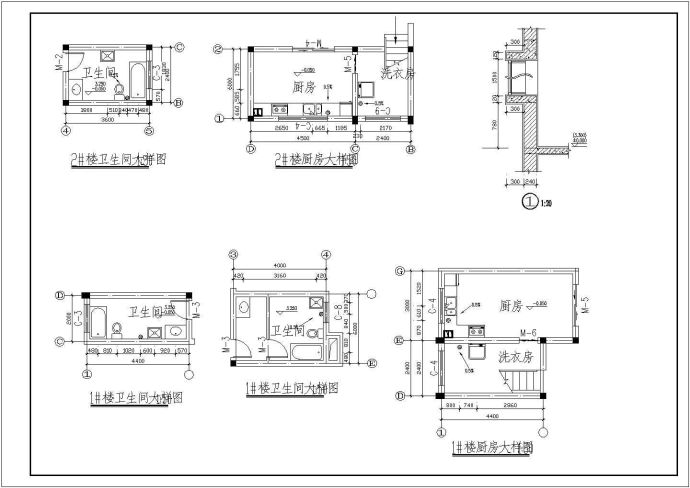 某二层框架结构别墅研发楼设计cad全套建筑施工图（含设计说明，含2栋设计）_图1
