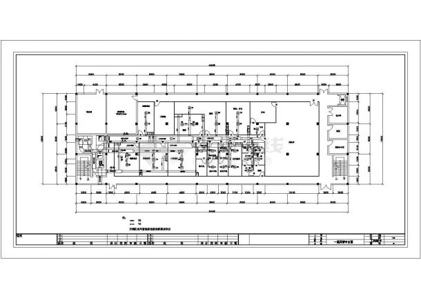 厂房设计_某大型工业厂房空调设计cad风管平面图（甲级院设计）-图一