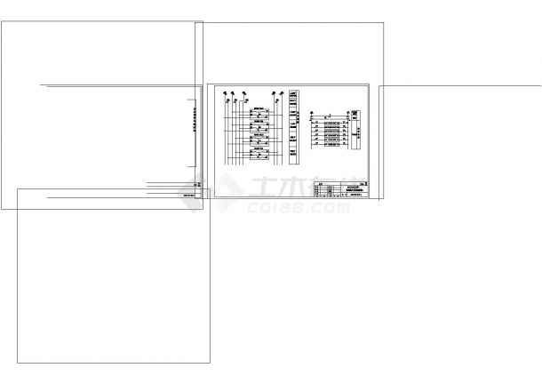110KV变电站主变继电保护原理CAD-图一