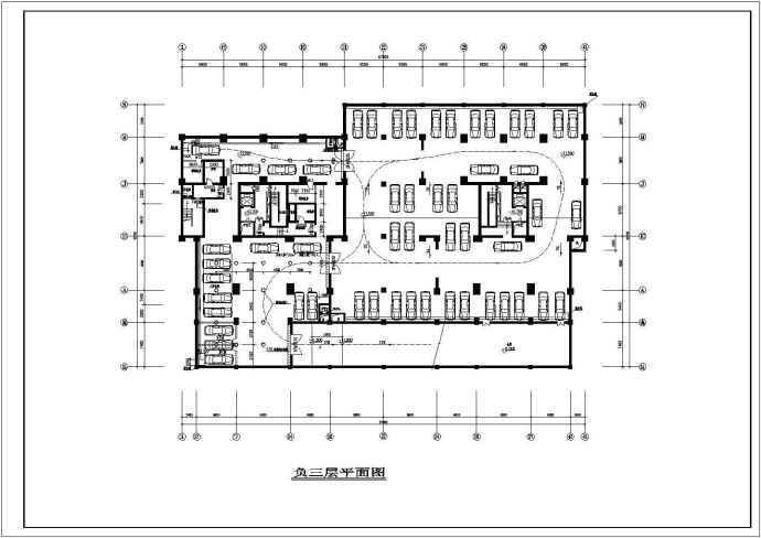 1.8万平米24层联排式商住楼全套平立剖面设计CAD图纸（1-5层商用）_图1