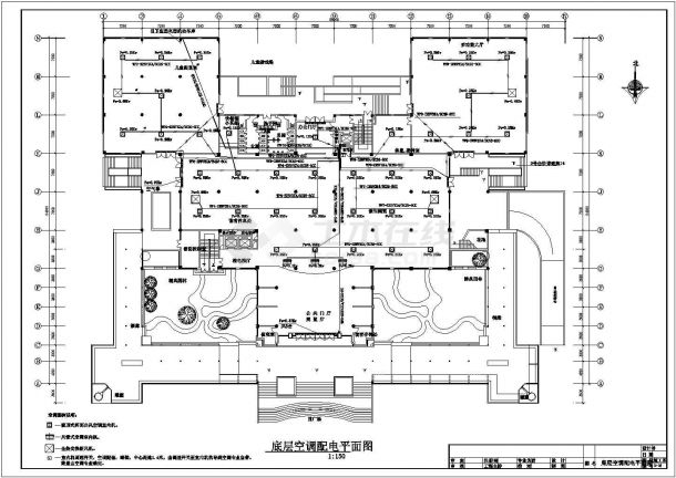  11275平米框架结构5层某市图书馆电气施工图设计-图一