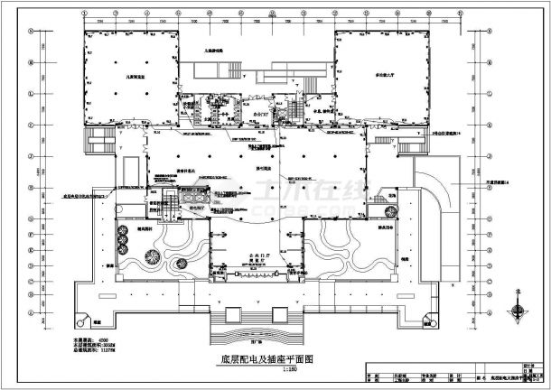  11275平米框架结构5层某市图书馆电气施工图设计-图二