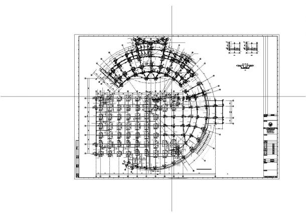 盐城师范学院图书馆结构施工CAD图纸（审图修改版）-图一