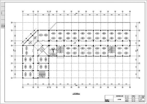 某建筑面积4700㎡地上五层框架结构办公楼毕业设计cad建筑施工图（含设计说明，含结构设计，含施组、计算书）-图一