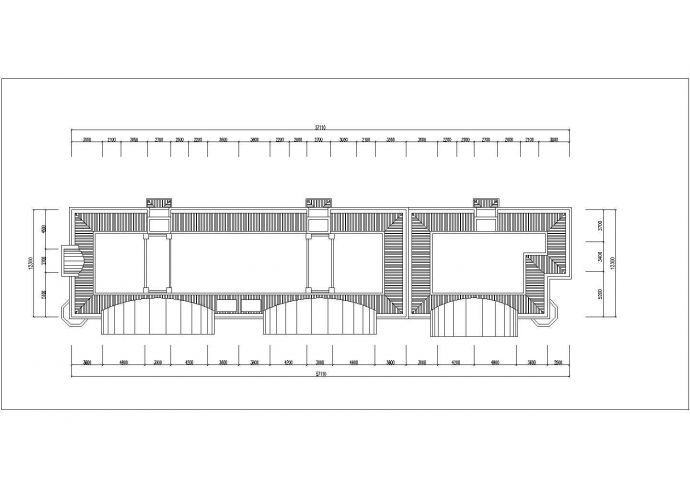 5800平米左右6+1层混合结构住宅楼平立剖面设计CAD图纸（含车库层）_图1