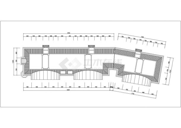 6100平米左右7层砖混结构住宅楼平立剖面设计CAD图纸（含阁楼层）-图一