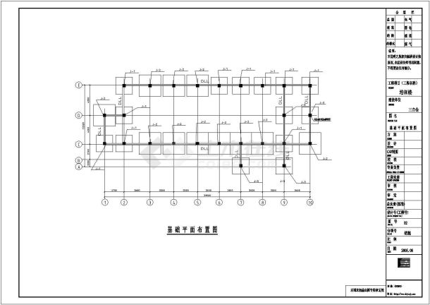 某建筑面积1236平方米主体四层局部五层教堂毕业设计cad建筑施工图（ 含设计说明，含结构设计，含施工组织设计）-图二