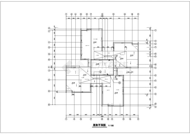 某小区1.7万平米20层框架结构商住楼平面设计CAD图纸（底层商用）-图一