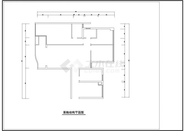 某住宅全套室内装修设计CAD图-图一