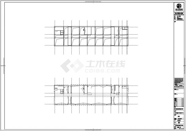 商务中心七层办公楼建筑施工图-图一