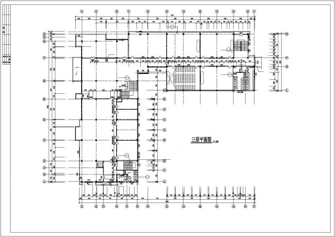 图书馆建筑施工图，共十二张图_图1