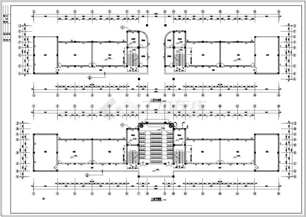 [学士]某五层教学楼建筑结构cad图及施组造价-图一
