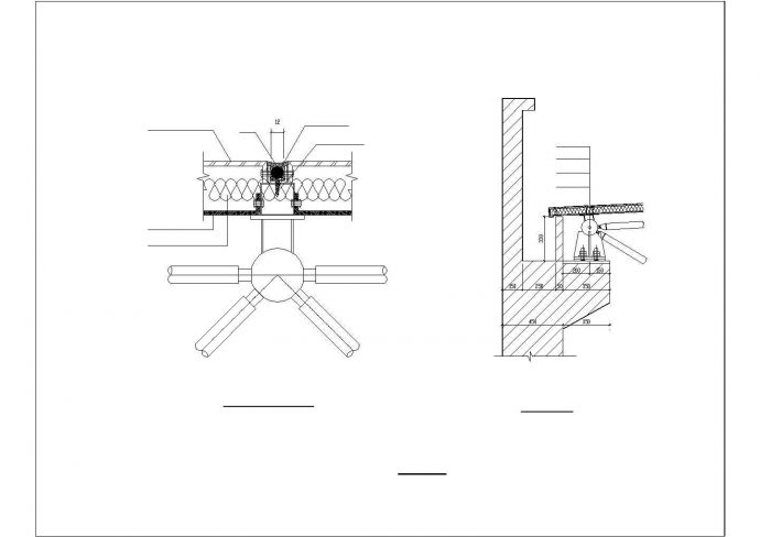 【西安】某高校图书馆网架结构设计施工CAD图_图1