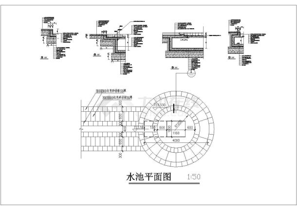 都江堰城市演义广场全套施工图--I广施-6-1-图一