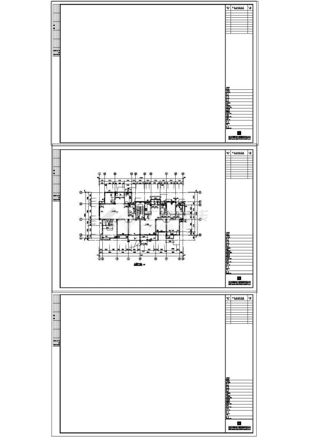 土木工程毕业设计_[学士]某小区多层住宅楼框架结构毕业设计含计算书、建筑结构cad设计图-图一